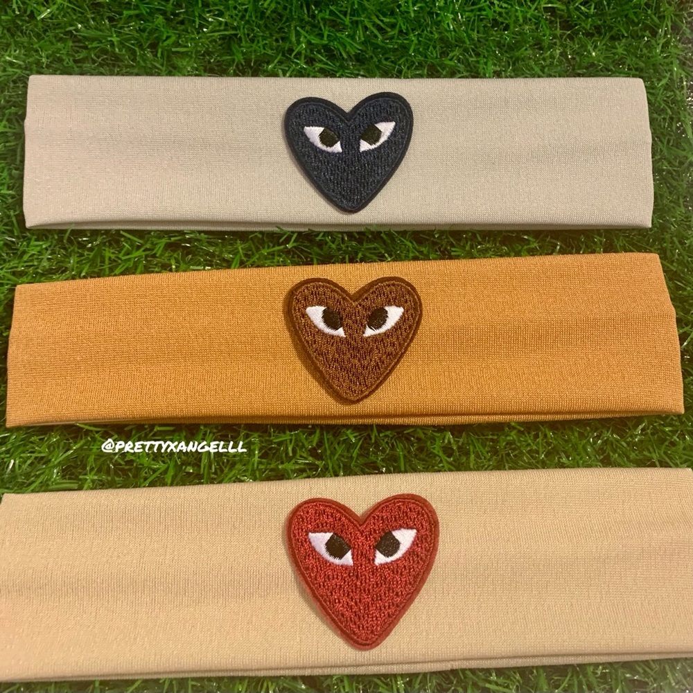 Handmade headband with heart| Comme des Garcons